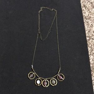 Long gold and coral Maurices necklace